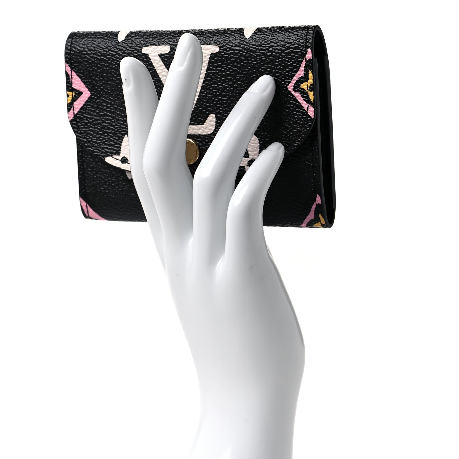 Louis Vuitton Monogram Giant Wild At Heart Rosalie Coin Purse Black 2 of 9