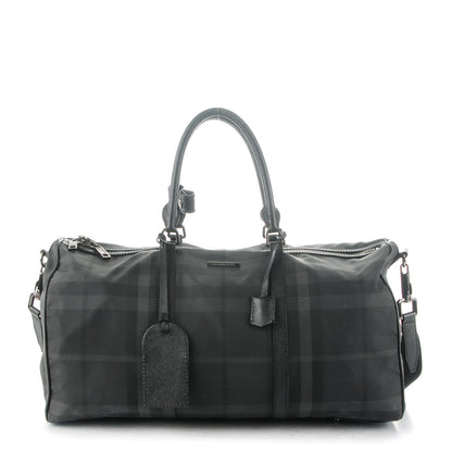 Burberry Nylon Smoked Check Holdall 52 Black 1 of 8