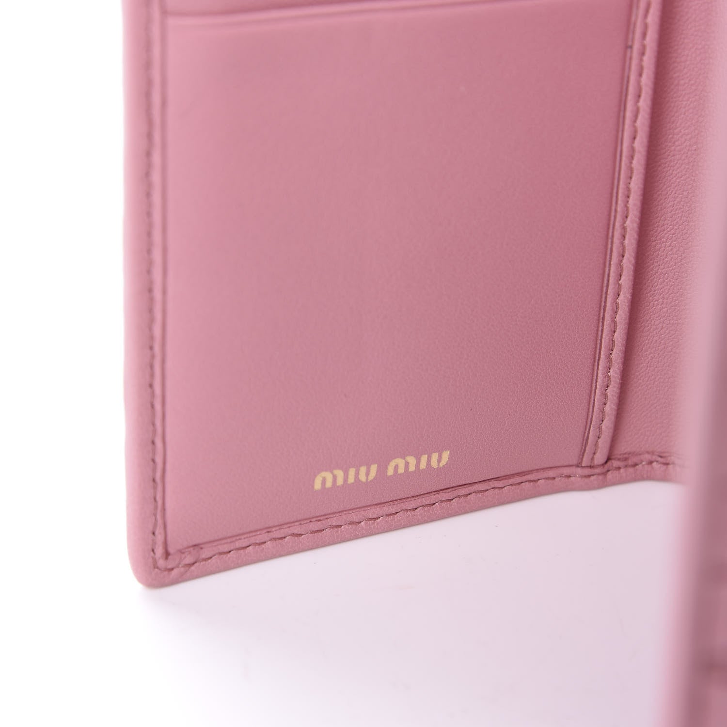 Miu Miu Nappa Matelasse Flap Wallet Rosa 8 of 10