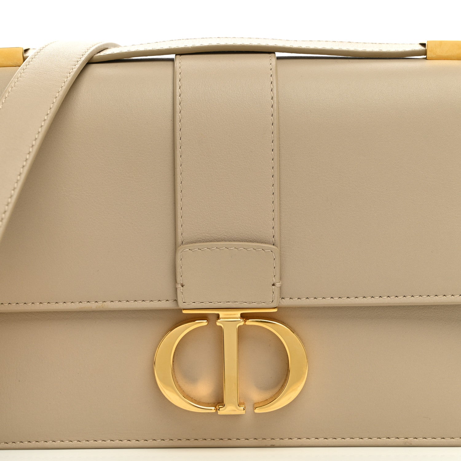 Christian Dior Smooth Calfskin 30 Montaigne Flap Bag Beige 7 of 9