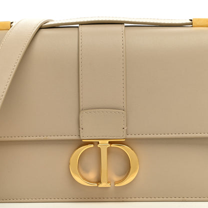Christian Dior Smooth Calfskin 30 Montaigne Flap Bag Beige 7 of 9