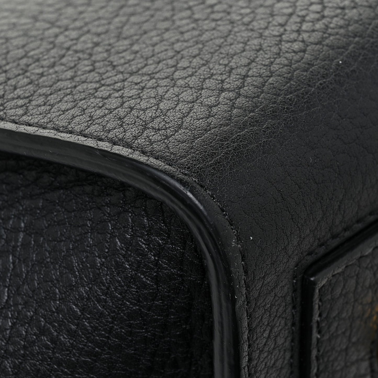 Crisped Calfskin Mini Tie Knot Tote Black