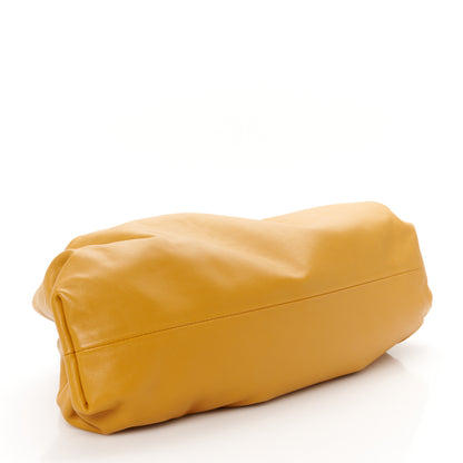 Bottega Veneta Smooth Butter Calf The Pouch Oversized Clutch Ocra 4 of 11