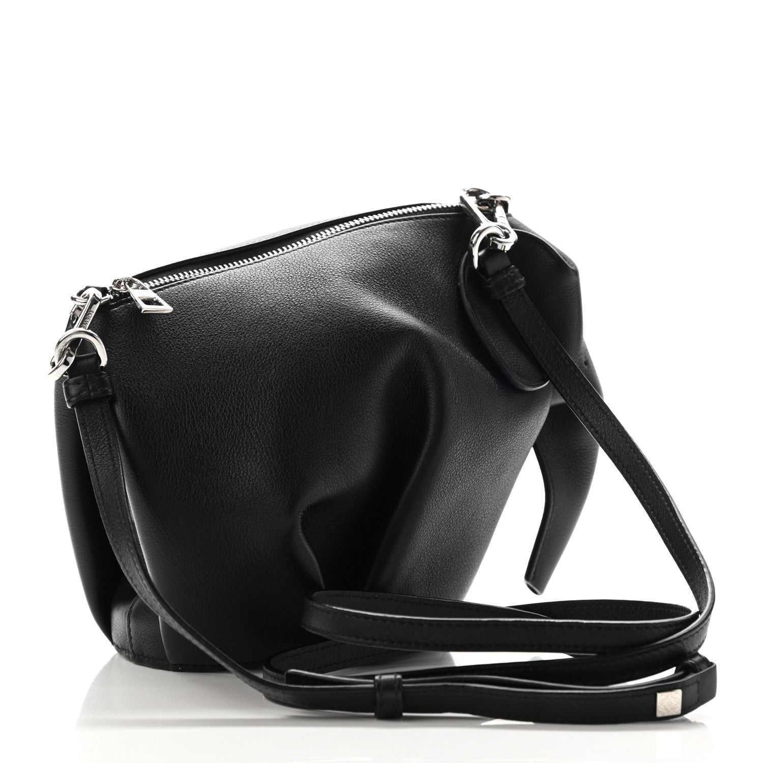 Loewe Calfskin Mini Elephant Crossbody Bag Black 3 of 10