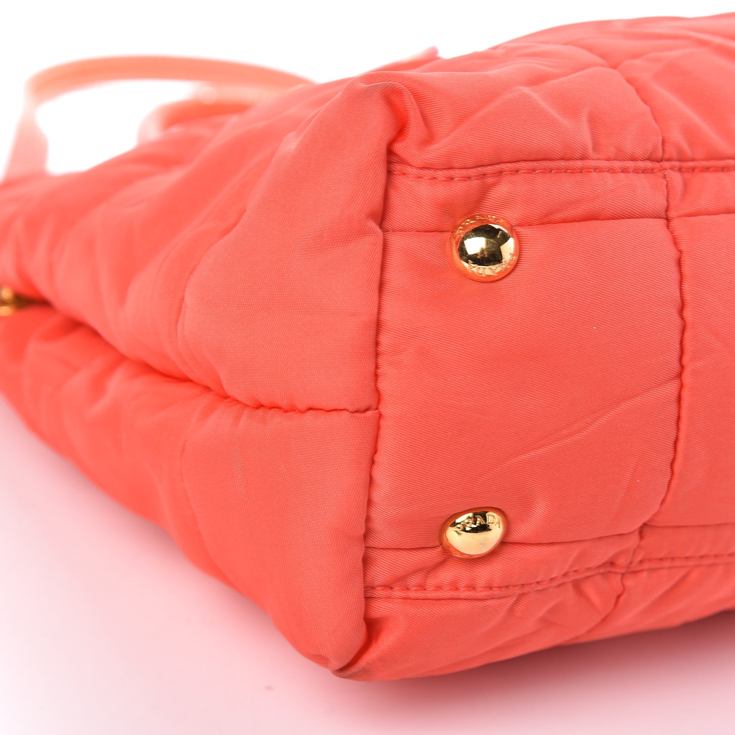 Tessuto Nylon Quilted Tote Orange
