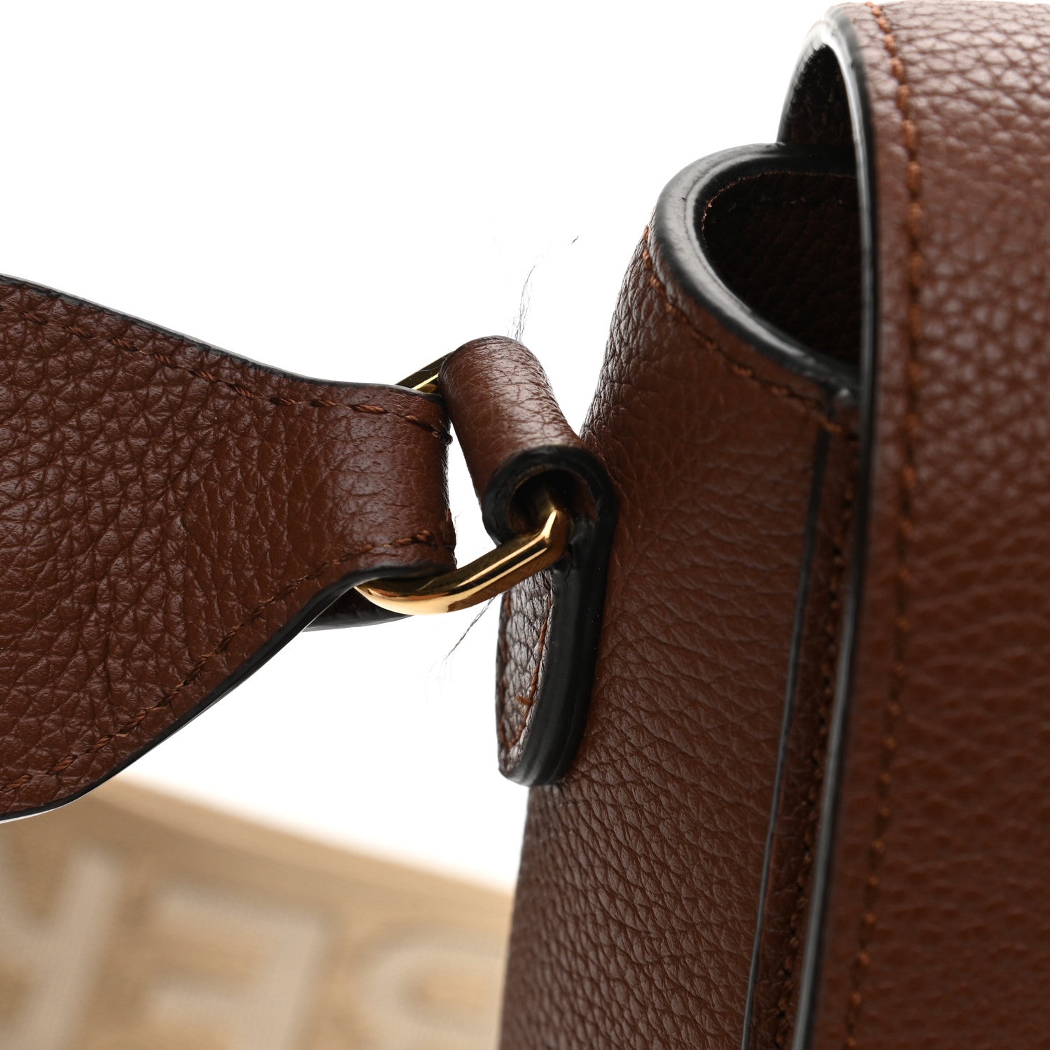 Burberry Calfskin Vintage Check Note Crossbody Bag Tan 13 of 14