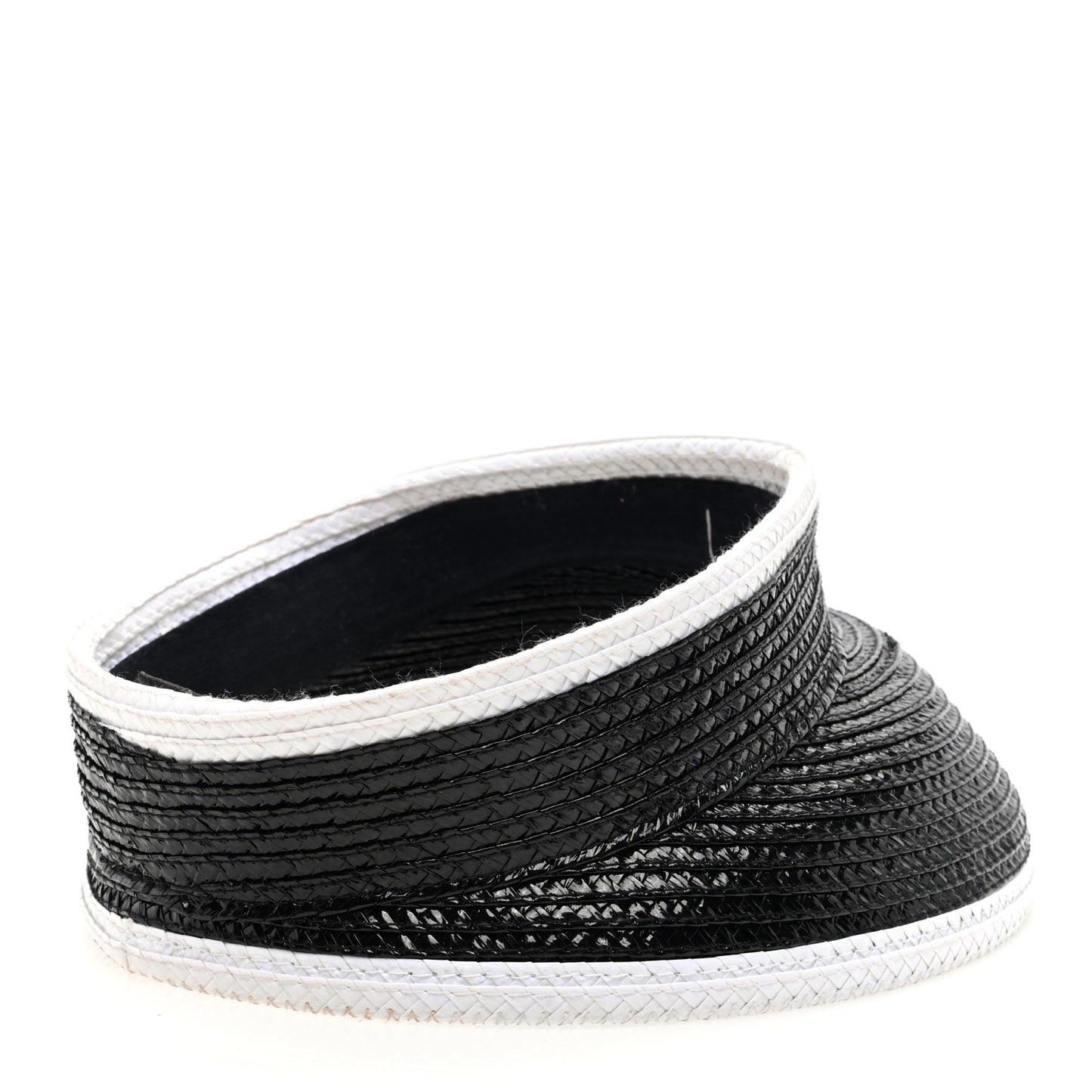 Raffia Visor M Black White