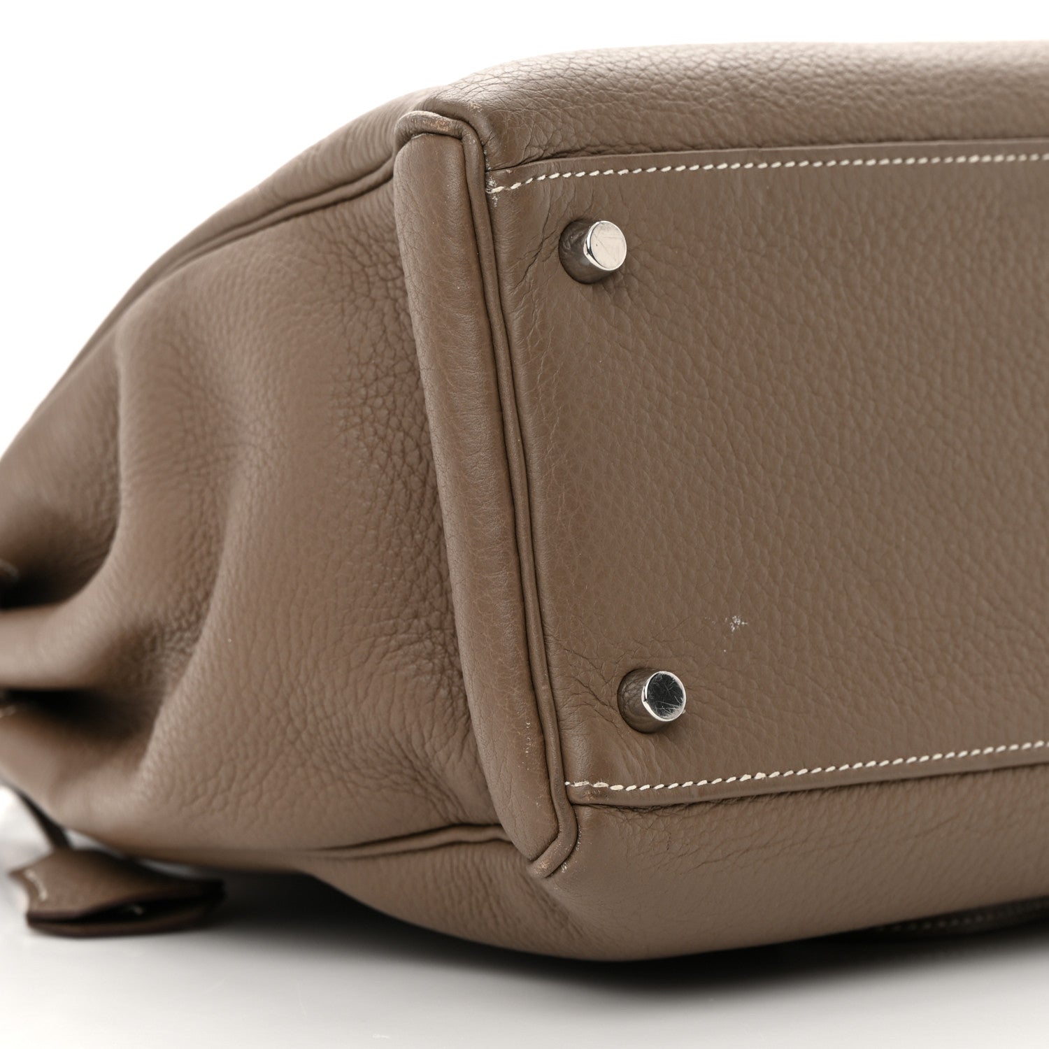 Hermes Taurillon Clemence Kelly Retourne 35 Etoupe 9 of 20