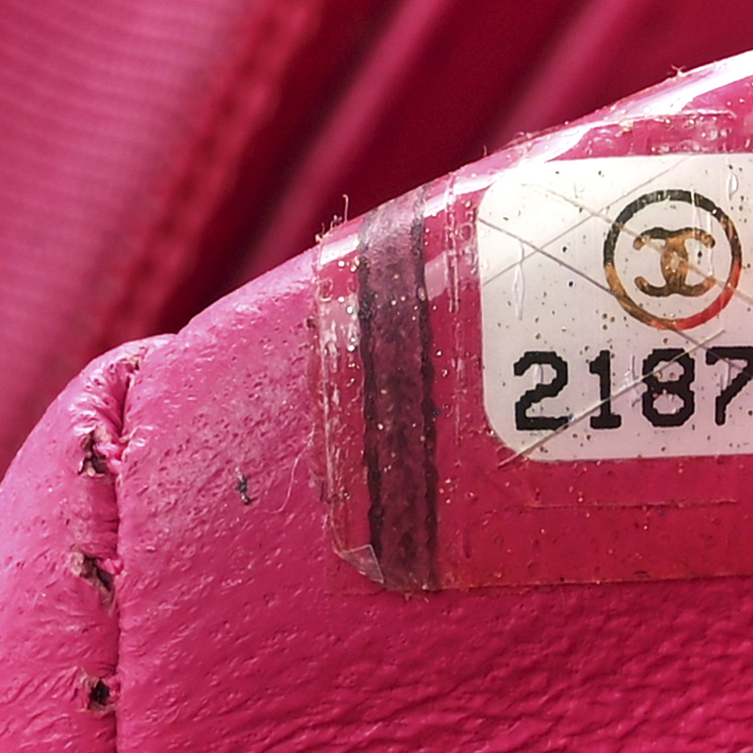 Chanel Lambskin Quilted Mini Rectangular Flap Fuchsia 8 of 13