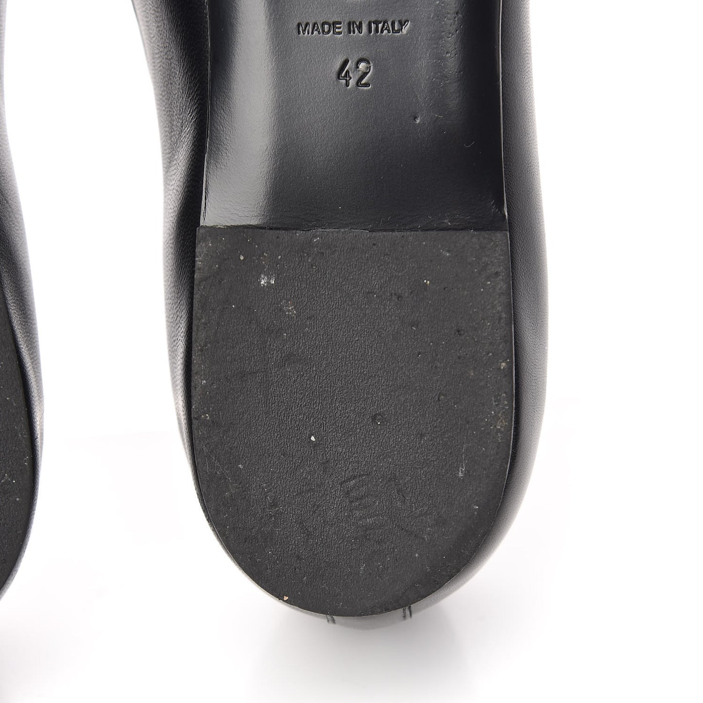 Enamel Pearl Crystal Lambskin Womens CC Mocassin Loafers 42 Black