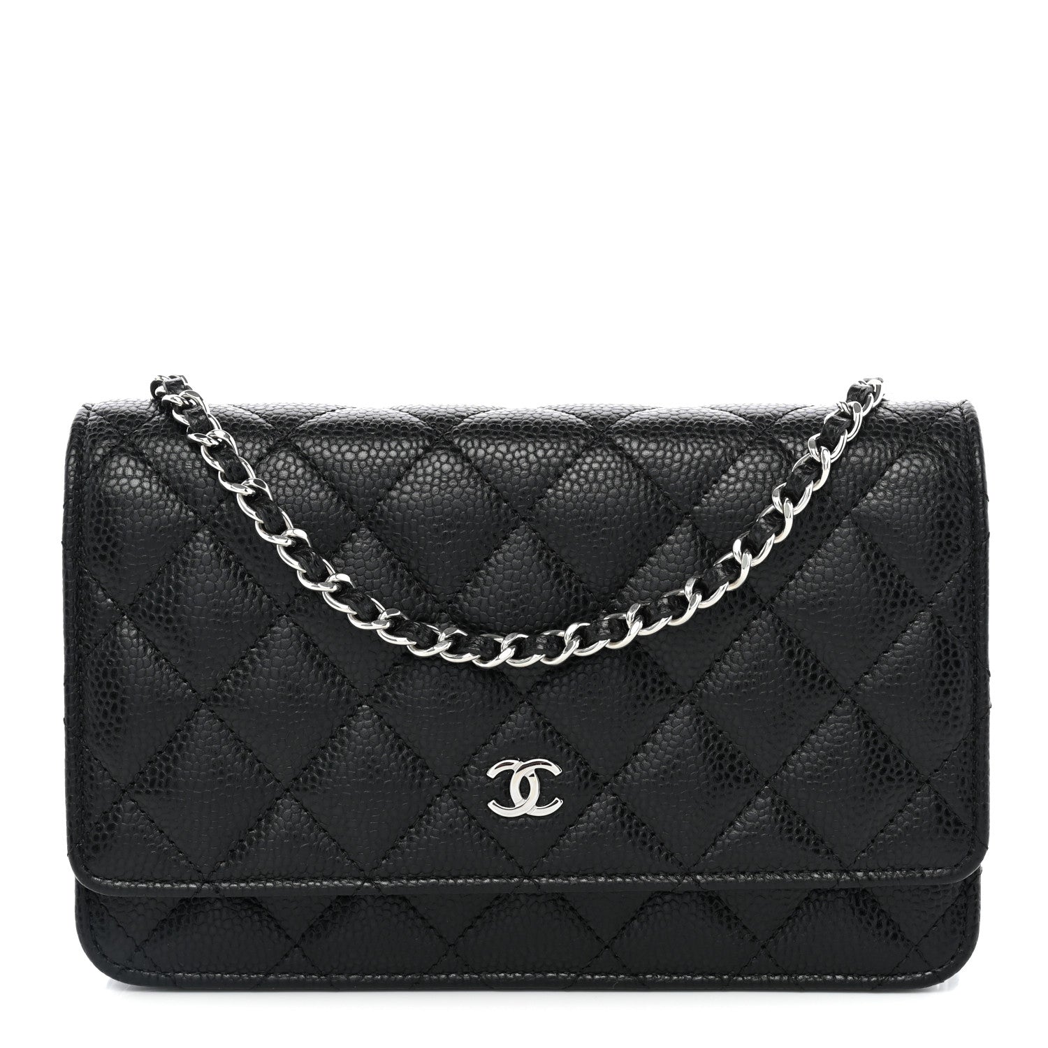 Chanel Caviar Quilted Wallet on Chain WOC Black 1 of 12