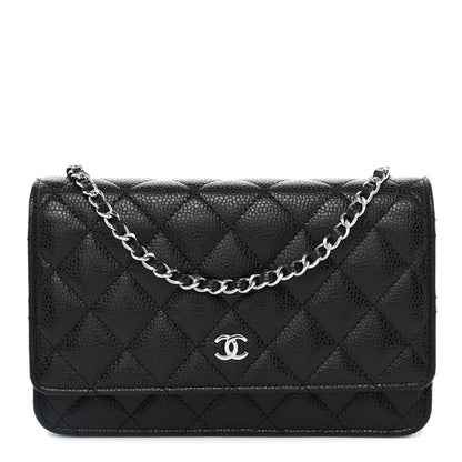 Chanel Caviar Quilted Wallet on Chain WOC Black 1 of 12