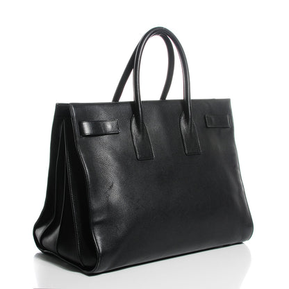 Saint Laurent Calfskin Large Sac de Jour Carryall Black 3 of 8