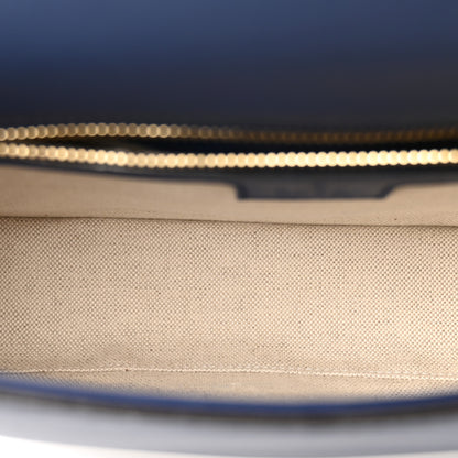 Gucci Roxy Calfskin Medium Blondie Top Handle Bag Blue Agata 5 of 10
