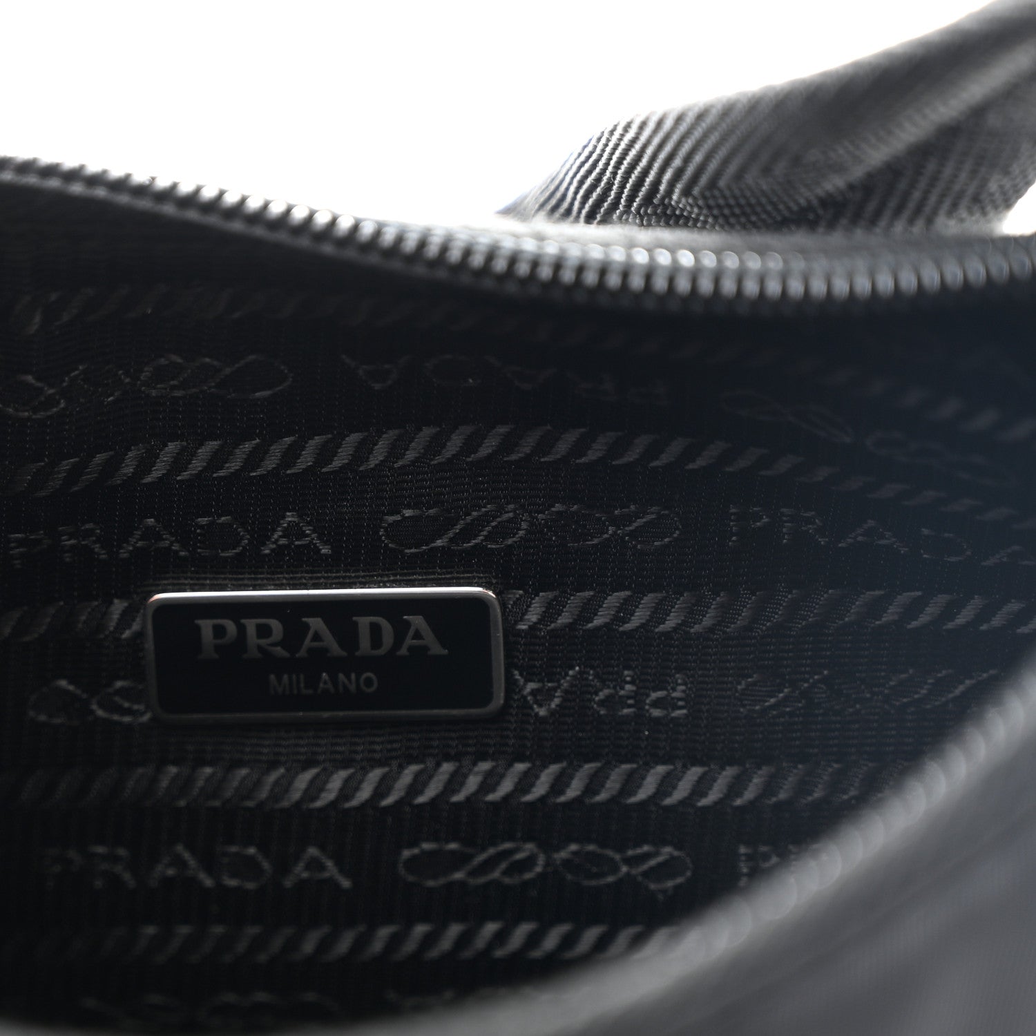 Prada Tessuto Nylon Mini Re-Edition 2000 Bag Black 6 of 11