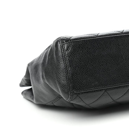 Chanel Caviar Quilted Small CC Shopping Tote Black 8 of 9