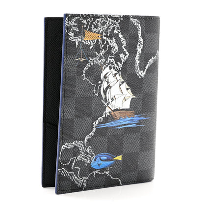 Louis Vuitton Damier Graphite Map Passport Cover 3 of 6