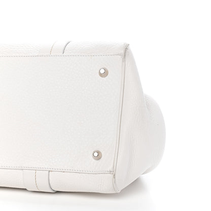 Christian Dior Calfskin Buckle Frame Satchel White 8 of 8