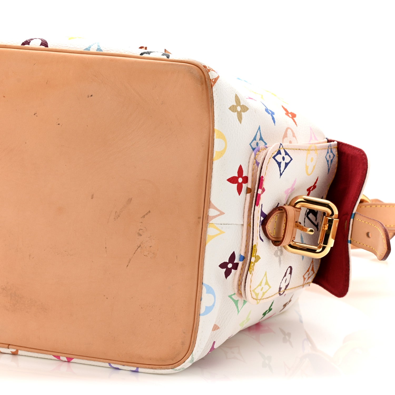 Louis Vuitton Monogram Multicolor Petit Noe White 9 of 10