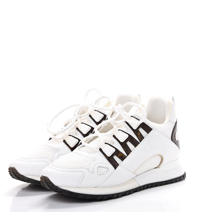 Louis Vuitton Calfskin Monogram Run Away Sneakers 38 White 3 of 8