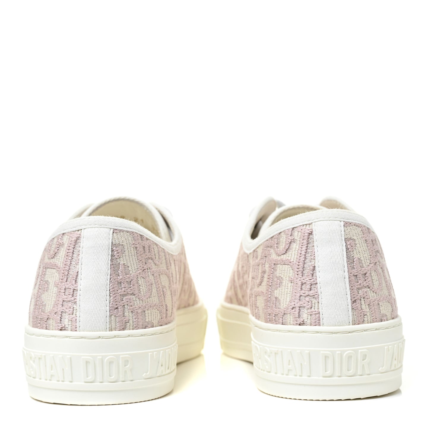 Canvas Oblique Walk'N'Dior Low Top Sneakers 39 Powder Nude