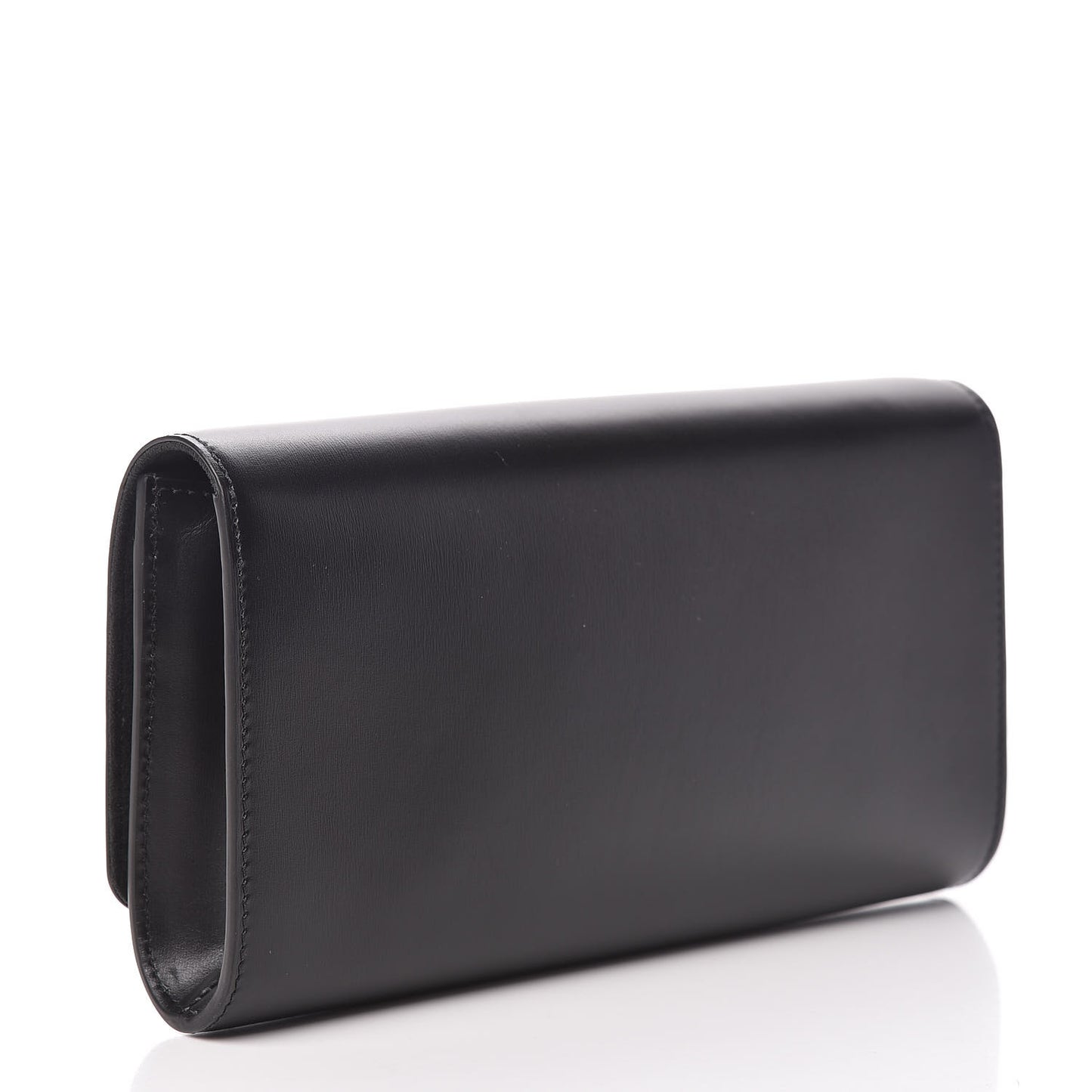 Calfskin Swarovski Louise EW Clutch Black