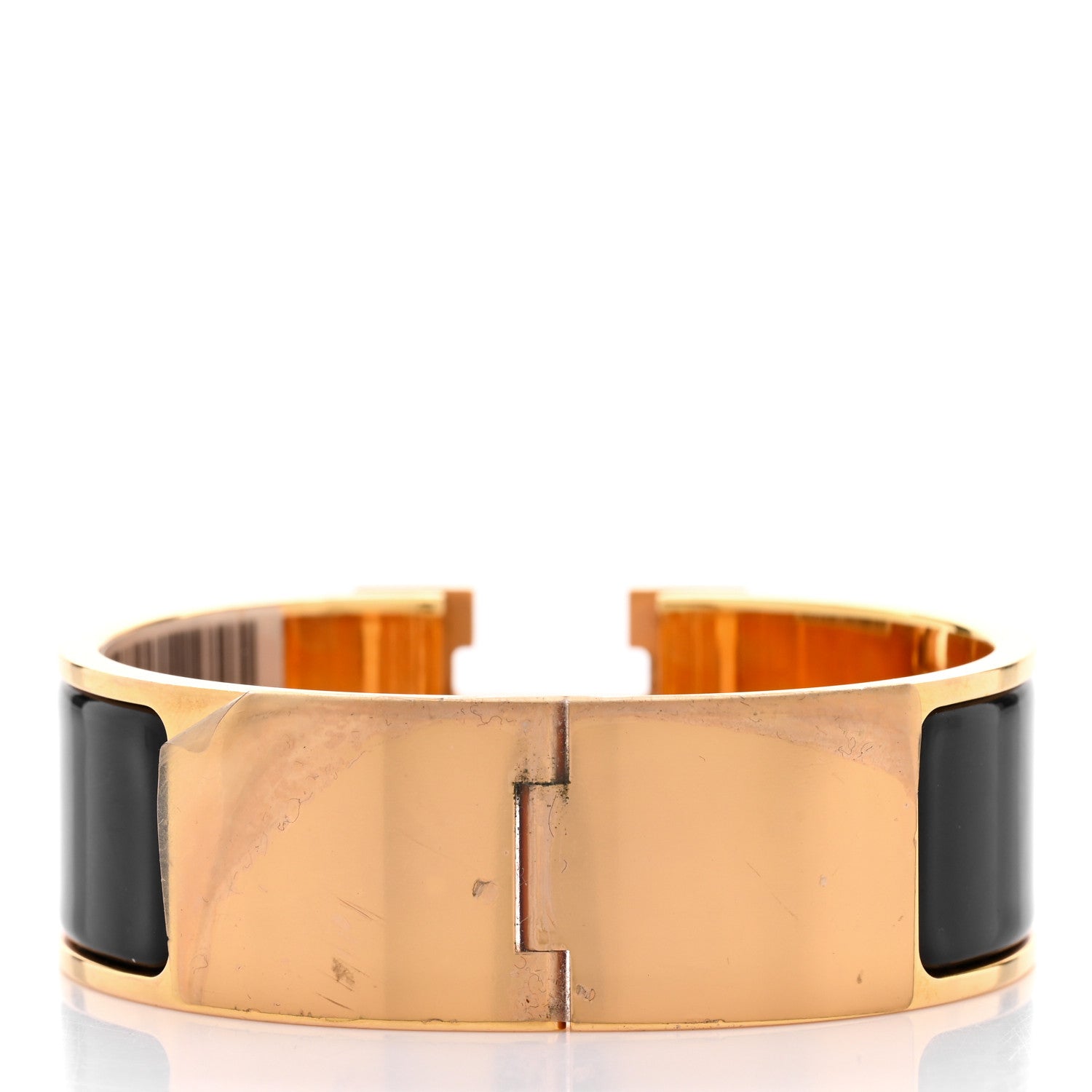 Hermes Enamel Wide Clic Clac H Bracelet PM Black 3 of 5