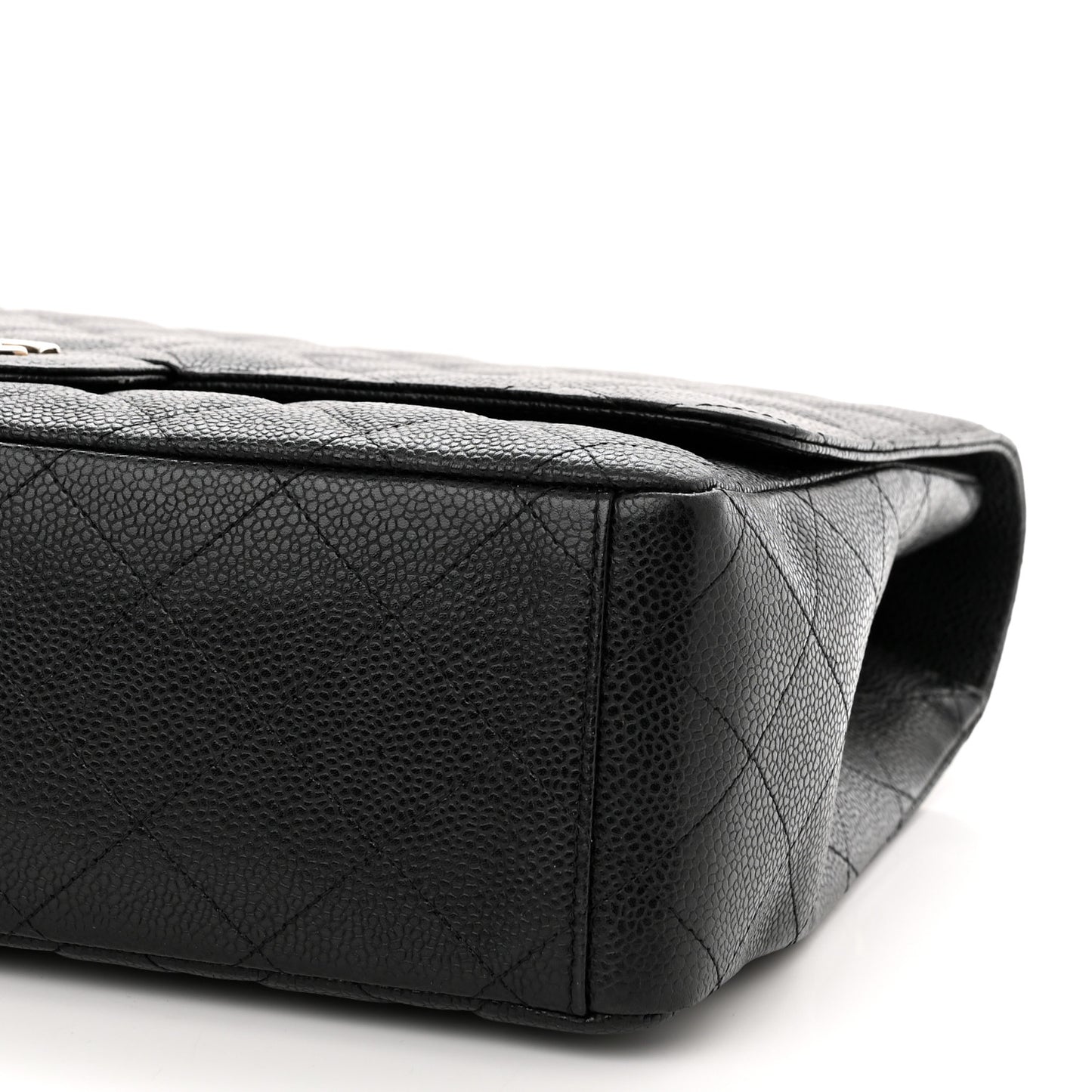 Caviar Quilted Maxi Single Flap Black