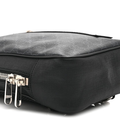 Gucci GG Supreme Monogram Web Belt Bag Black Grey 10 of 12