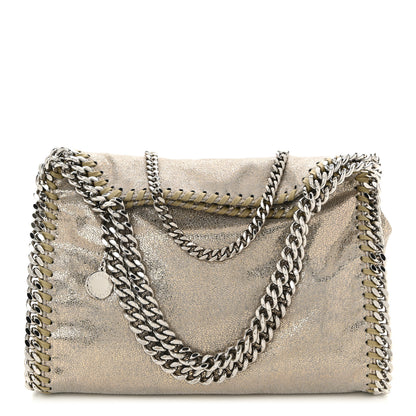 Stella McCartney Shaggy Deer Mini Falabella Fold Over Tote Gold 1 of 10