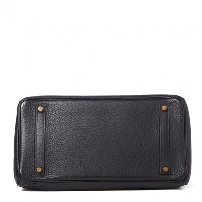 Hermes Taurillon Clemence Birkin 35 Black 5 of 31