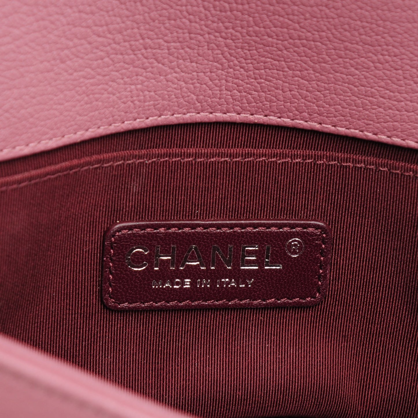 Goatskin Quilted Patent Small Duo Boy Flap Pink