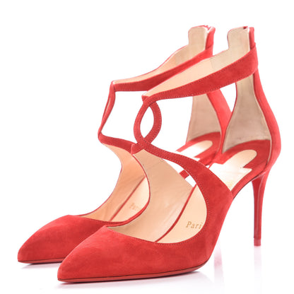 Christian Louboutin Veau Velours Rosas 85 Pumps 36.5 Loubi 3 of 9