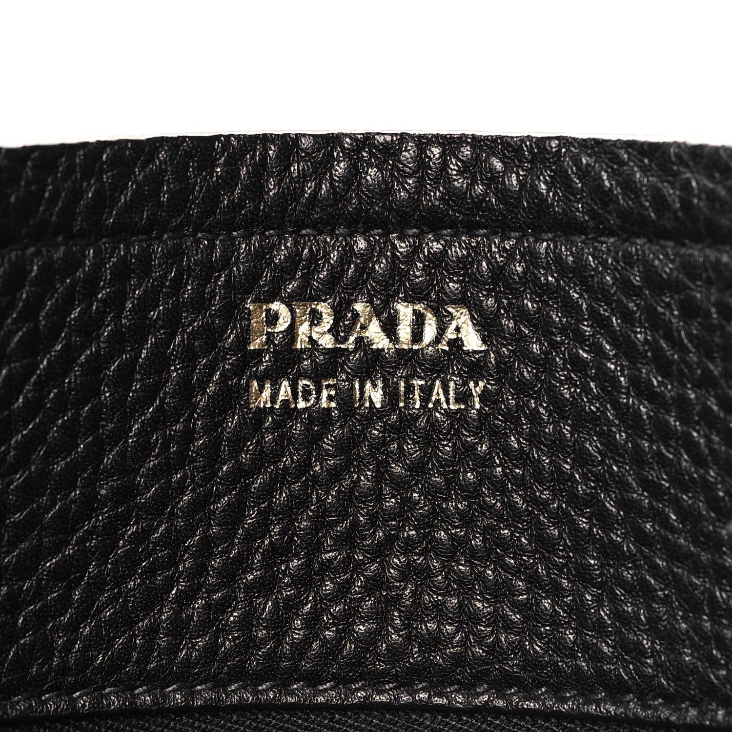 Prada Vitello Daino Chain Shopping Tote Black 6 of 9