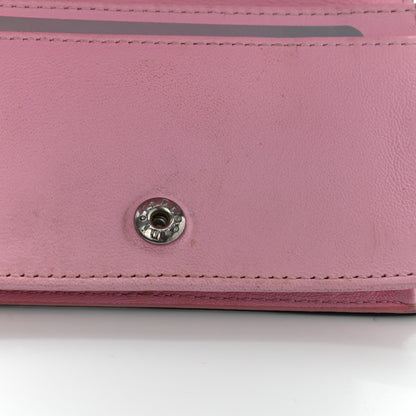 Christian Dior Lambskin Cannage Bi-Color Small Lady Dior Flap Card Holder Black Pink 14 of 19