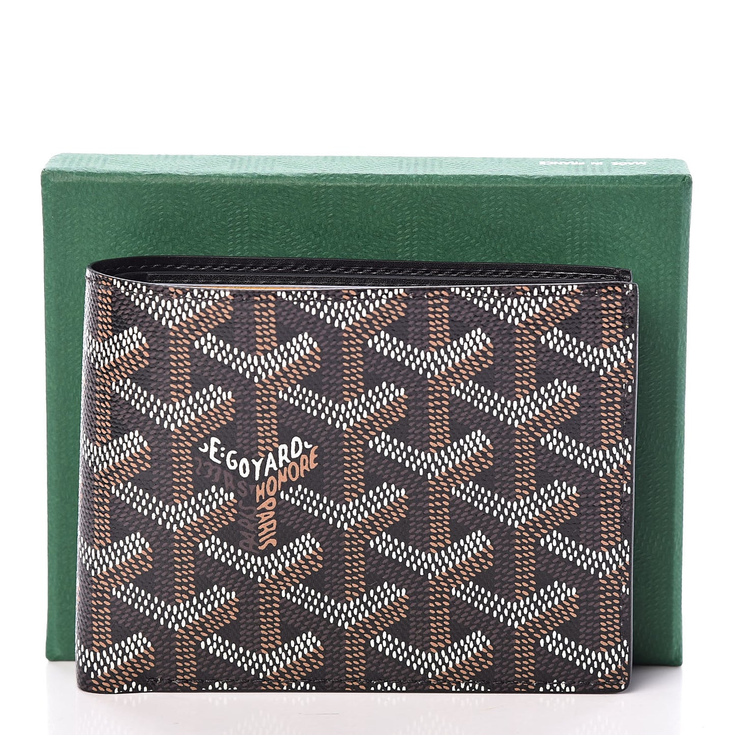 Goyardine Bi-Fold Victoire PM Wallet Black
