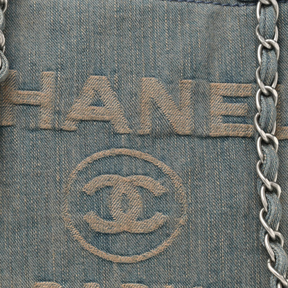 Chanel Denim Medium Deauville Tote Light Blue 9 of 11