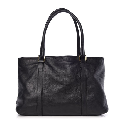 Gucci Calfskin Horsebit Embossed Joy Tote Black 1 of 17