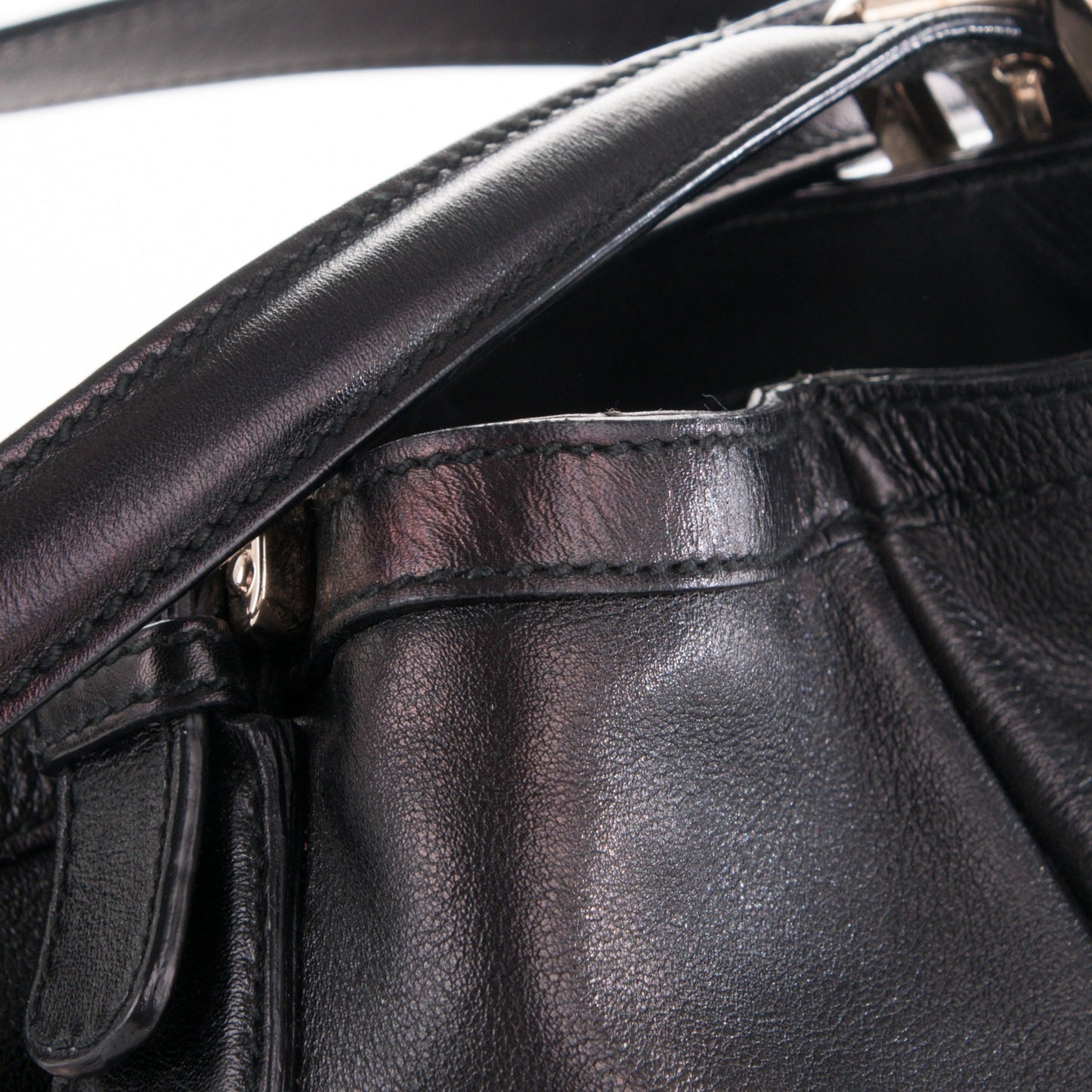 Calfskin Medium Britt Tote Black