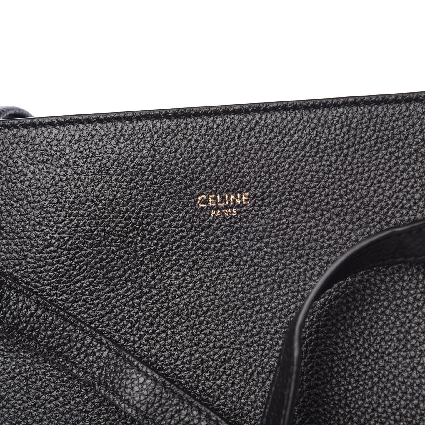 Soft Grained Calfskin Small Belt Cabas Phantom Black