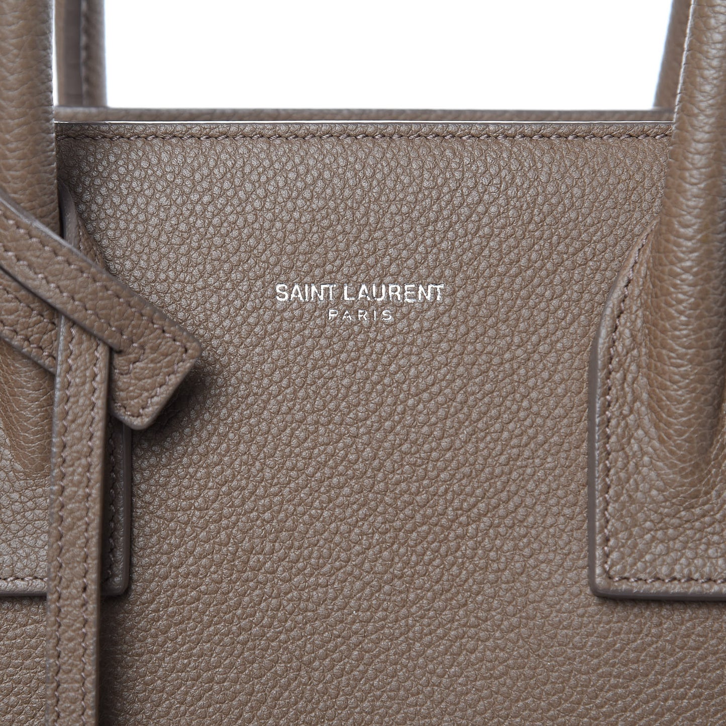 Grained Calfskin Baby Sac De Jour Dark Beige