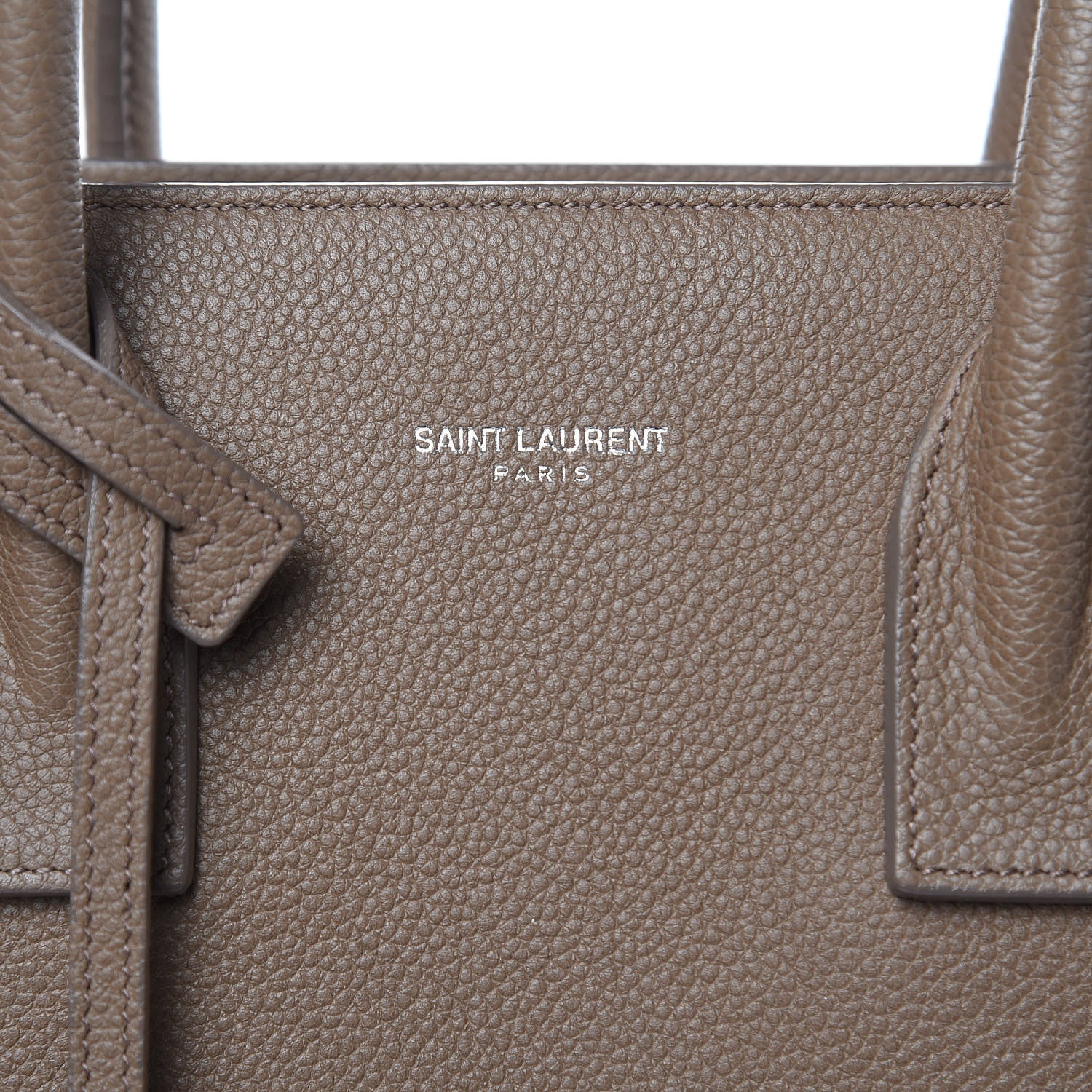 Saint Laurent Grained Calfskin Baby Sac De Jour Dark Beige 7 of 12