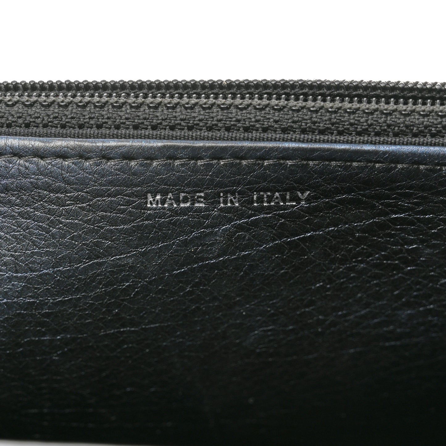 Metallic Calfskin Quilted Boy Wallet On Chain WOC Navy Blue
