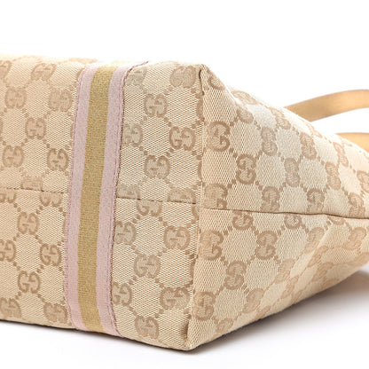 Gucci Monogram Medium Jolicoeur Tote Metallic 9 of 10