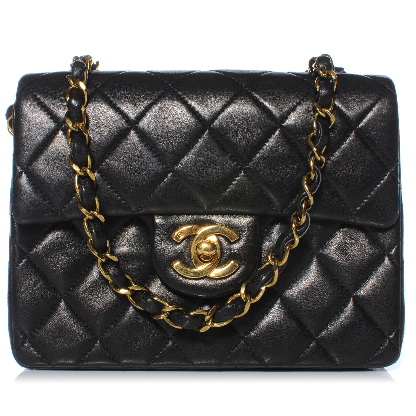 Lambskin Mini Flap Black