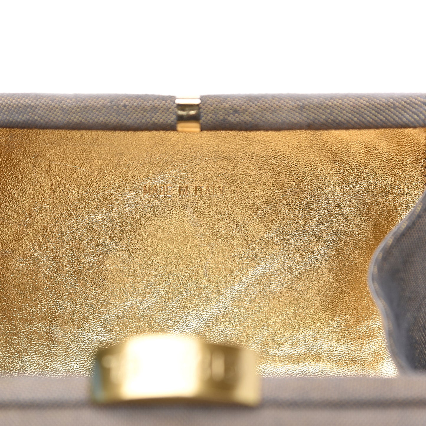 Satin Evening Clutch Gold