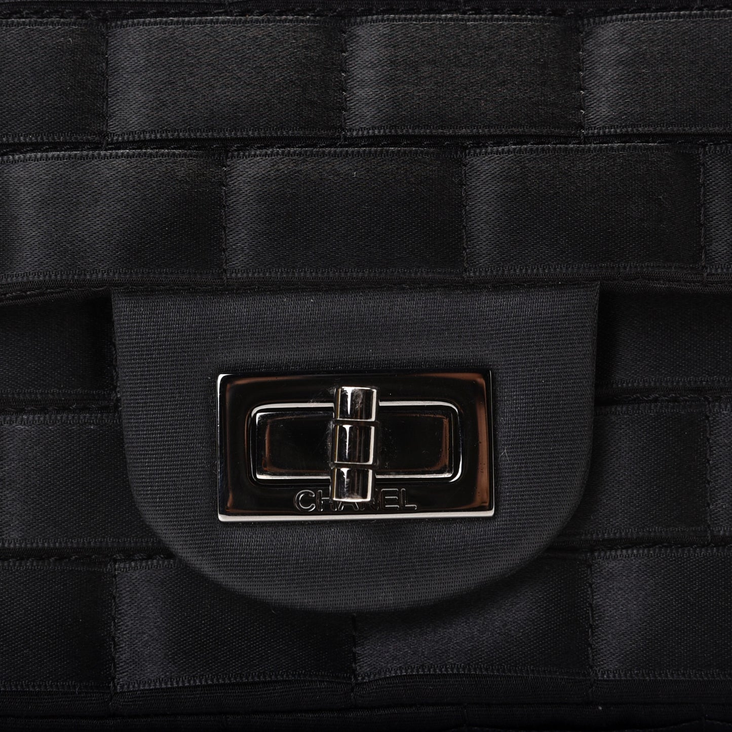 Satin Ribbon Reissue Flap Black