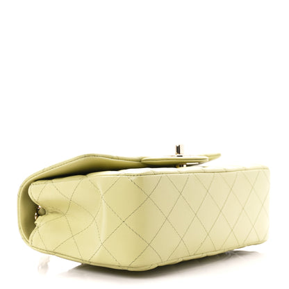Chanel Lambskin Quilted Mini Rectangular Flap Light Green 4 of 12