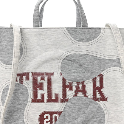 Telfar Jersey Large Camo Shopping Bag Heather Grey 7 of 9