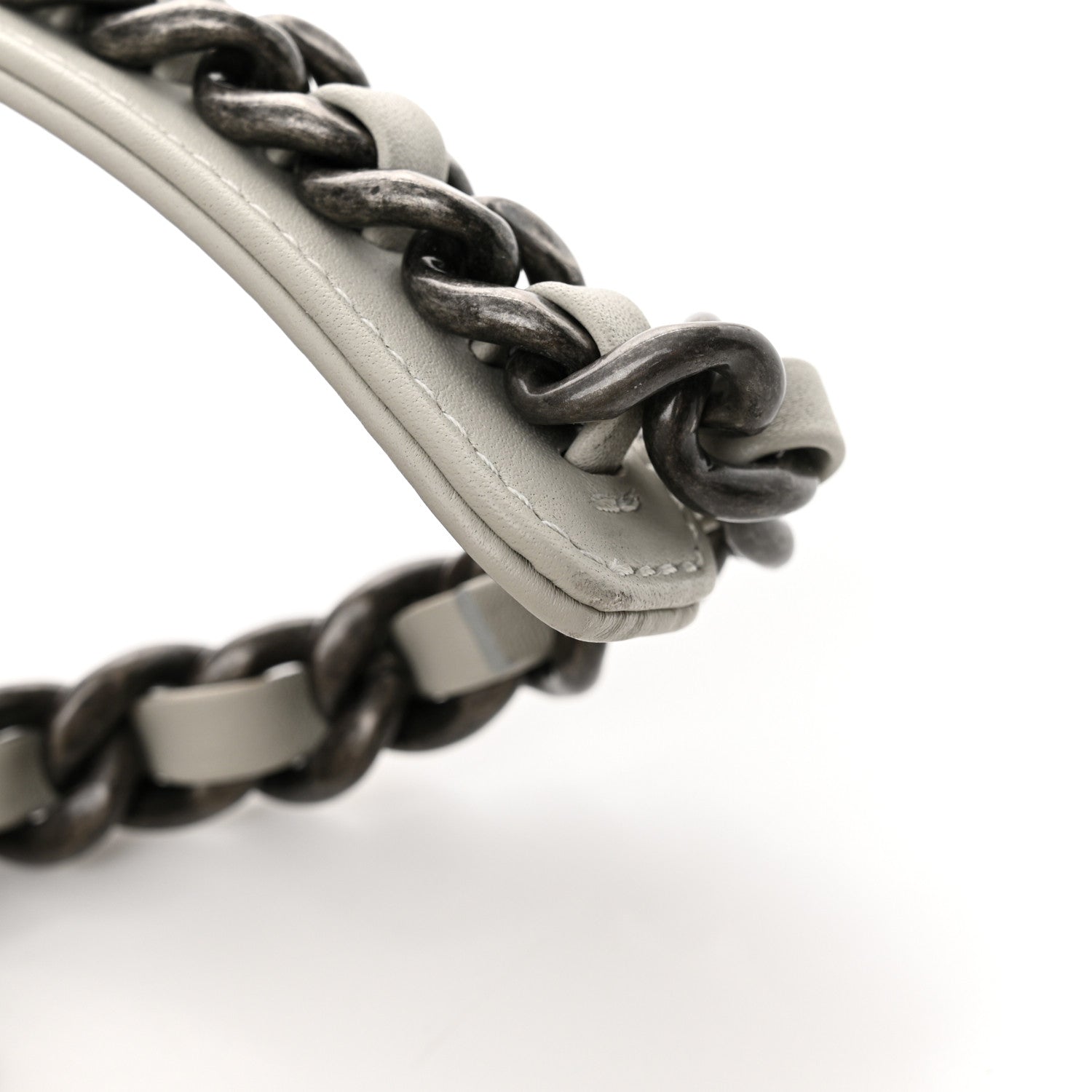 Chanel Tweed Quilted Medium Chanel 19 Flap Grey Ecru 11 of 11